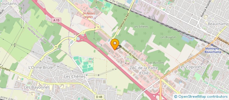 localisation de l'entreprise LANGEVIN HERBLAY ET SYND COPR HERBLAY II  HERBLAY-SUR-SEINE