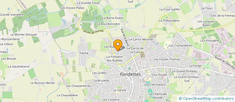 localisation de l'entreprise LANGEVINE à FONDETTES