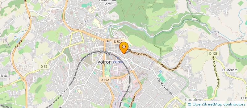 localisation de l'entreprise LANGHIEU MARET  VOIRON