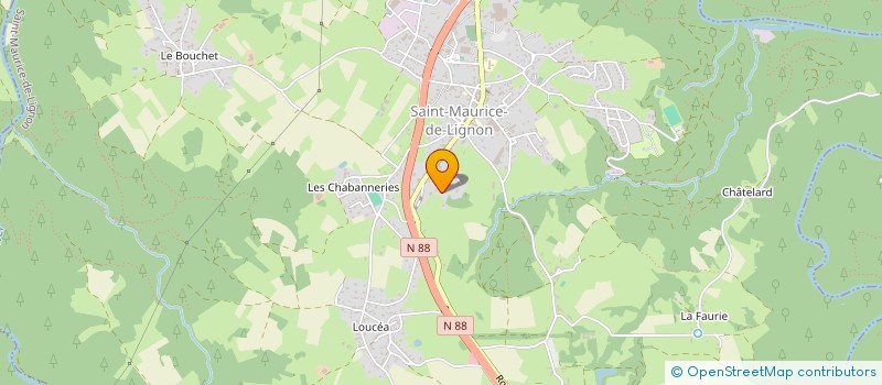 localisation de l'entreprise LANGIMMO  SAINT-MAURICE-DE-LIGNON