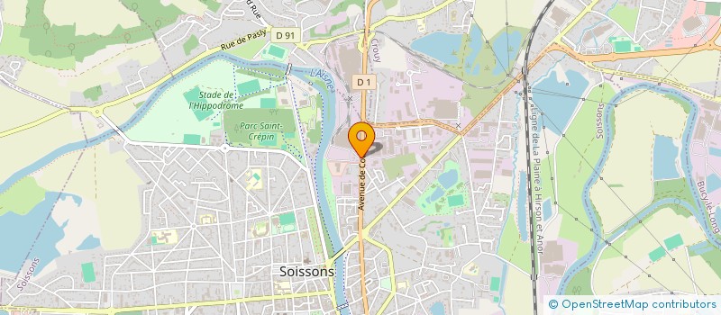 localisation de l'entreprise LANGINIER ET COMPAGNIE à SOISSONS