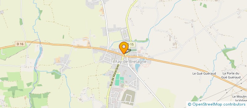 localisation de l'entreprise LANGLAIS MACONNERIE  FAY-DE-BRETAGNE