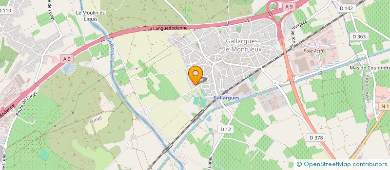 localisation de l'entreprise LANGLEMENT CONSTRUCTIONS  GALLARGUES-LE-MONTUEUX