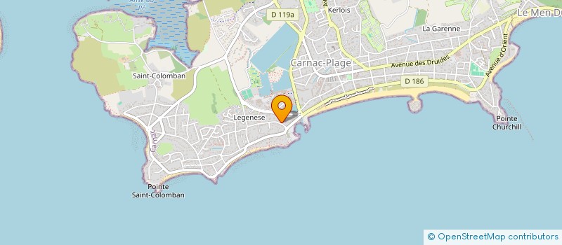 localisation de l'entreprise LANGLES PHILIPPE MARTINE  CARNAC