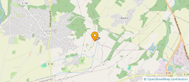 localisation de l'entreprise LANGLET  TIGNIEU-JAMEYZIEU