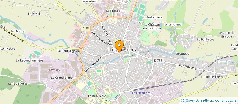 localisation de l'entreprise LANGLET PAULINE  LES HERBIERS