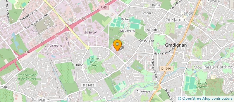 localisation de l'entreprise LANGLOIS à GRADIGNAN