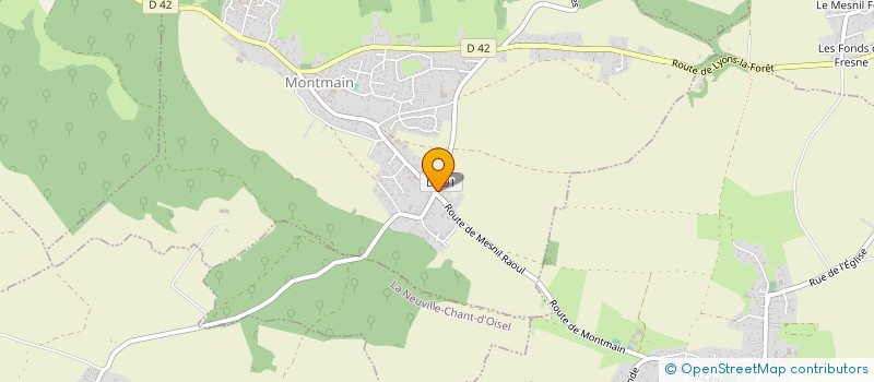 localisation de l'entreprise LANGLOIS HABITATS  MONTMAIN