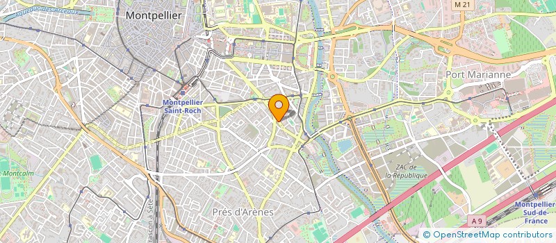 localisation de l'entreprise LANGLOIS INDIVISION à MONTPELLIER
