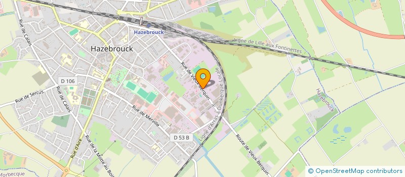 localisation de l'entreprise LANGLOIS INDUSTRIES à HAZEBROUCK