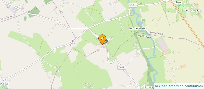 localisation de l'entreprise LANGLOIS INVESTISSEMENTS à NOHANT-VIC