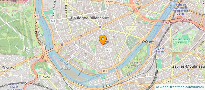 localisation de l'entreprise LANGLOIS M LE CORNEC LE CHANT OISEAUX à BOULOGNE-BILLANCOURT