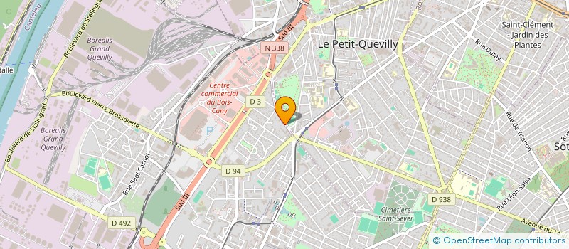 localisation de l'entreprise LANGLOIS METAL  LE GRAND-QUEVILLY