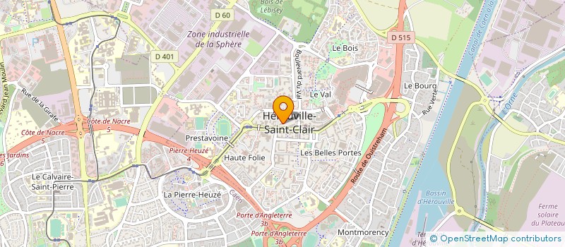 localisation de l'entreprise LANGLOIS SAS à HEROUVILLE-SAINT-CLAIR