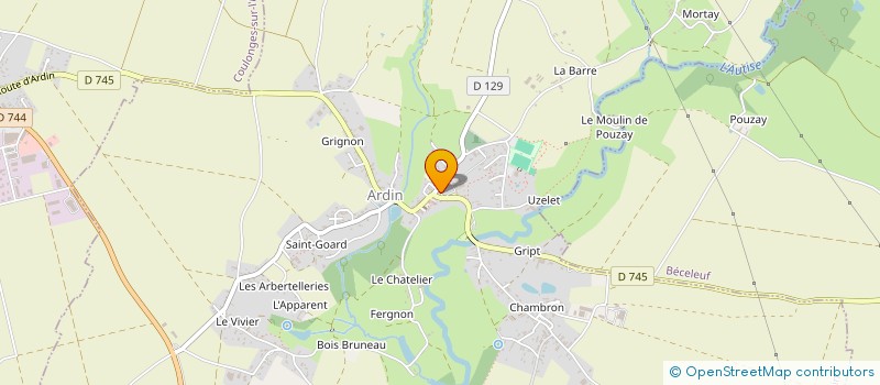 localisation de l'entreprise LANGLOO BUSINESS  COULONGES SUR L'AUTIZE