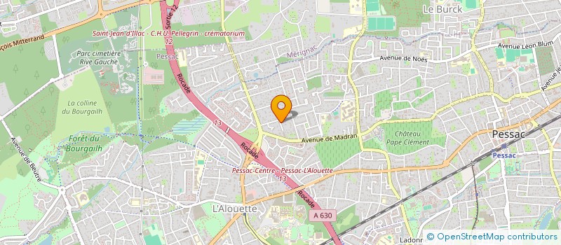 localisation de l'entreprise LANGO CHAT à PESSAC