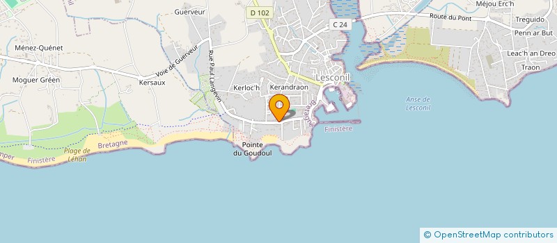 localisation de l'entreprise LANGOGOT  PLOBANNALEC-LESCONIL