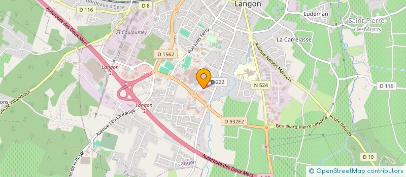 localisation de l'entreprise LANGON DISTRIBUTION à LANGON