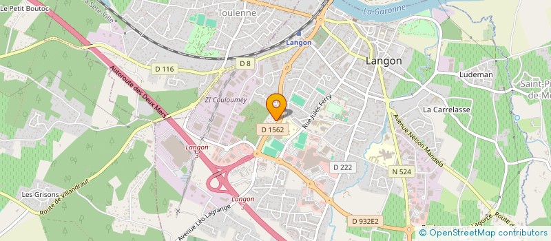 localisation de l'entreprise LANGON PODOLOGUE SPORT à LANGON