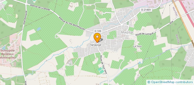 localisation de l'entreprise LANGONIMMO  MARTILLAC