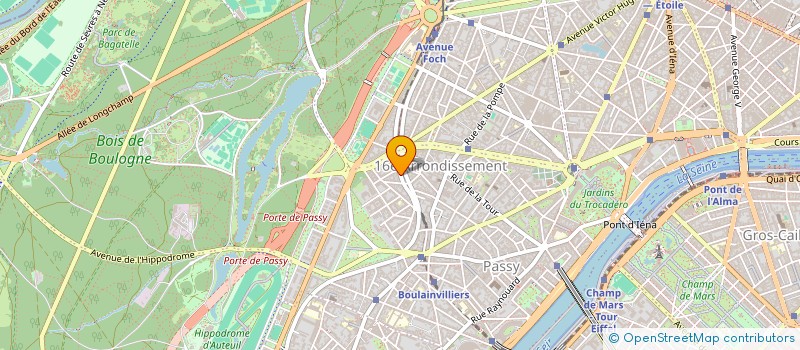 localisation de l'entreprise LANGOT  PARIS