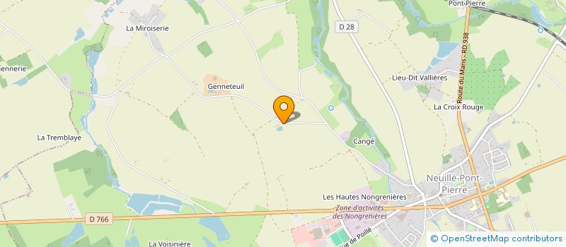 localisation de l'entreprise LANGRIEUX  NEUILLE-PONT-PIERRE