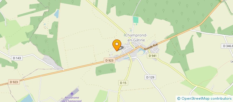 localisation de l'entreprise LANGROS SERVICES à CHAMPROND EN GATINE