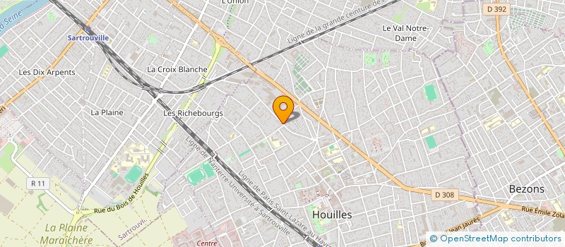 localisation de l'entreprise LANGSY@CECILE  HOUILLES