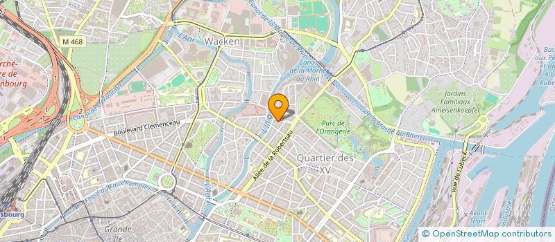 localisation de l'entreprise LANGTRAN à STRASBOURG