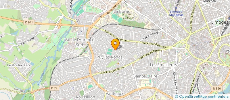 localisation de l'entreprise LANGUAGE AND CO à LIMOGES