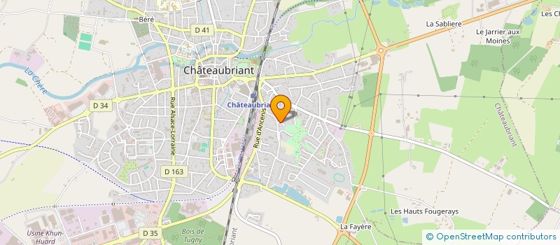 localisation de l'entreprise LANGUAGE TRAINING  CHATEAUBRIANT