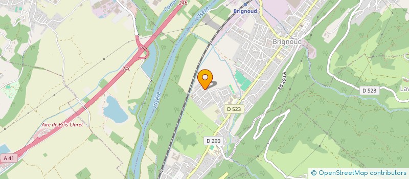 localisation de l'entreprise LANGUE ET COMMUNICATION  VILLARD-BONNOT