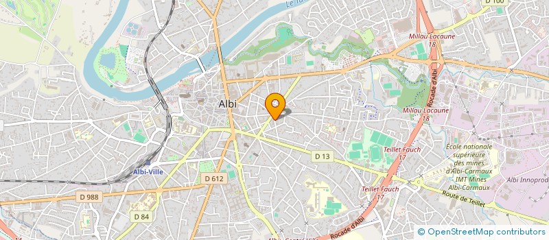 localisation de l'entreprise LANGUE ET CULTURE OCCITANES ENSEI PUBLIC à ALBI