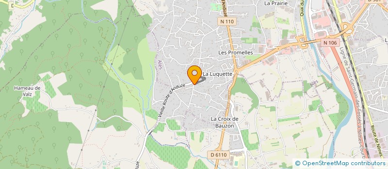 localisation de l'entreprise LANGUEDOC ALUMINIUM CINTRAGE à ALES