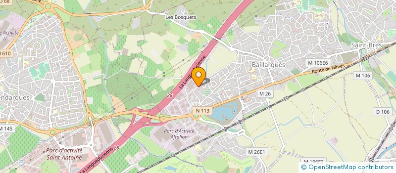localisation de l'entreprise LANGUEDOC AUTOMATISME à BAILLARGUES