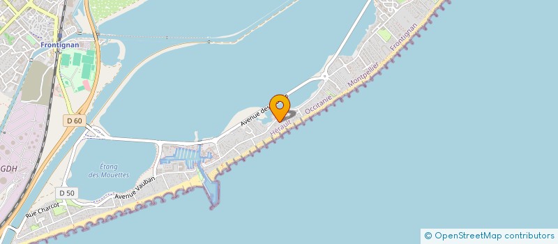 localisation de l'entreprise LANGUEDOC BATIMENT SARL  FRONTIGNAN