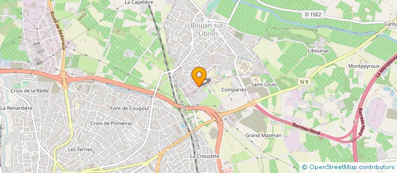 localisation de l'entreprise LANGUEDOC BIOCOSMETIQUE LABORATOIRE à BOUJAN-SUR-LIBRON