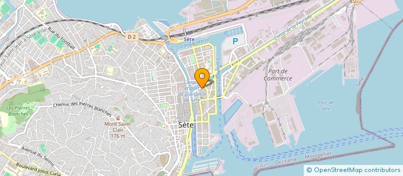 localisation de l'entreprise LANGUEDOC BUSINESS à SETE