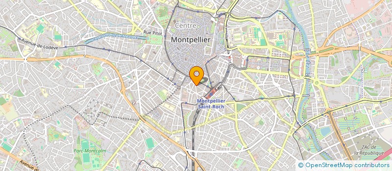 localisation de l'entreprise LANGUEDOC CHAUSSURES à MONTPELLIER