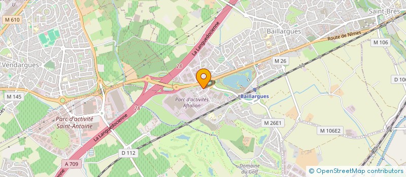 localisation de l'entreprise LANGUEDOC COMPTOIR AUTOMOBILE SARL à BAILLARGUES