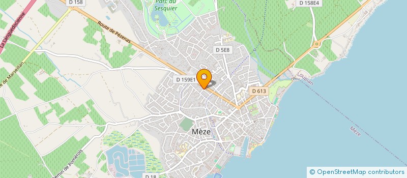 localisation de l'entreprise LANGUEDOC COQUILLAGES à MEZE