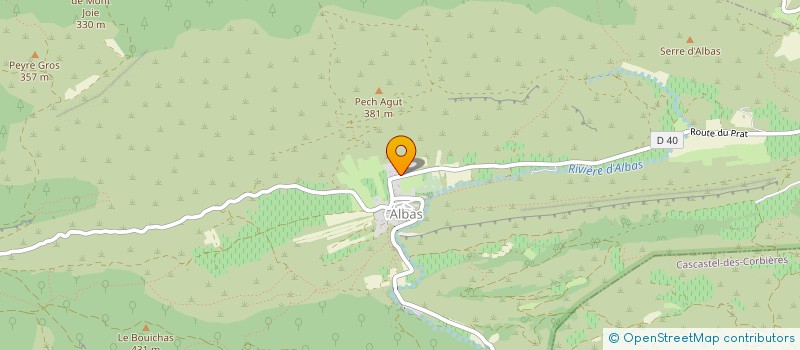 localisation de l'entreprise LANGUEDOC DRY  ALBAS