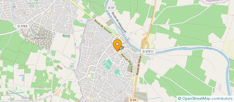 localisation de l'entreprise LANGUEDOC ELECTRICITE GENERALE à SERIGNAN