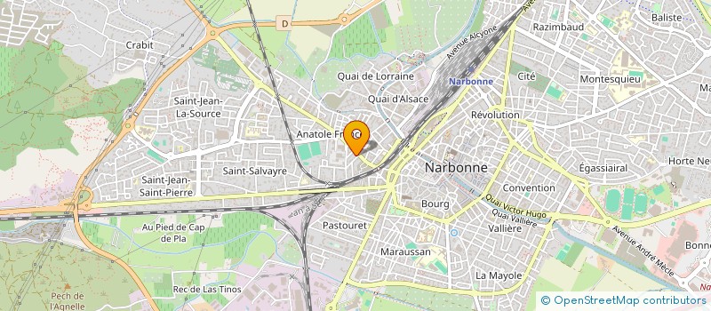 localisation de l'entreprise LANGUEDOC FRAIS DISTRIBUTION à NARBONNE