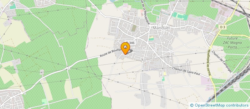 localisation de l'entreprise LANGUEDOC GARDIENNAGE SECURITE à MANDUEL