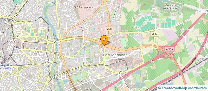 localisation de l'entreprise LANGUEDOC HABITAT à MONTPELLIER