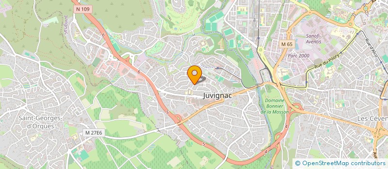 localisation de l'entreprise LANGUEDOC INCENDIE à JUVIGNAC
