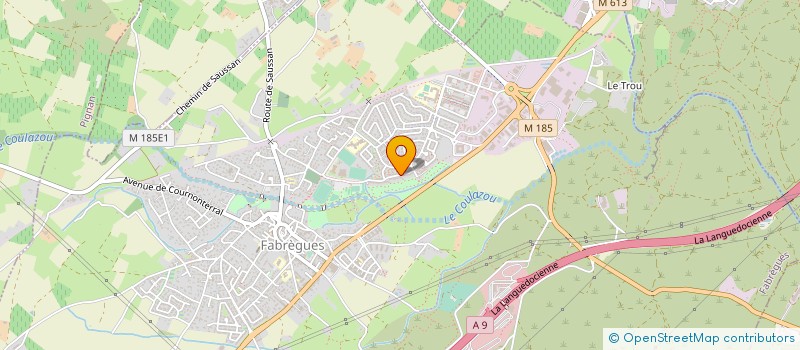 localisation de l'entreprise LANGUEDOC OENOLOGIE à FABREGUES