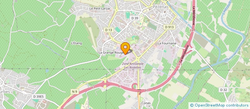 localisation de l'entreprise LANGUEDOC ROUSSILLON AUTOMOBILES à PEZENAS
