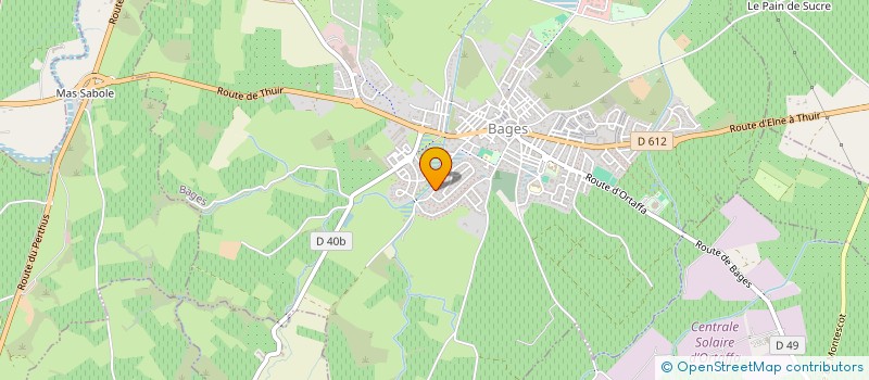 localisation de l'entreprise LANGUEDOC ROUSSILLON DISTRIBUTION  BAGES